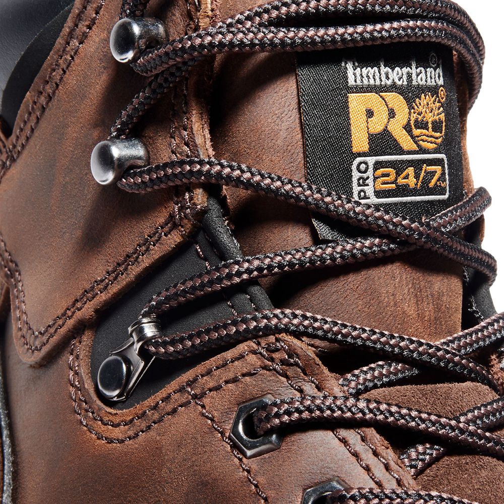 Bocanci De Muncă Timberland Barbati Maro - Pro® Pit Boss 6\" Soft Toe - Romania - ZWHMKG470